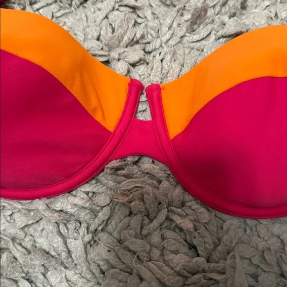 Express Vibrant Pink and Orange Bra - Picture 3 of 8